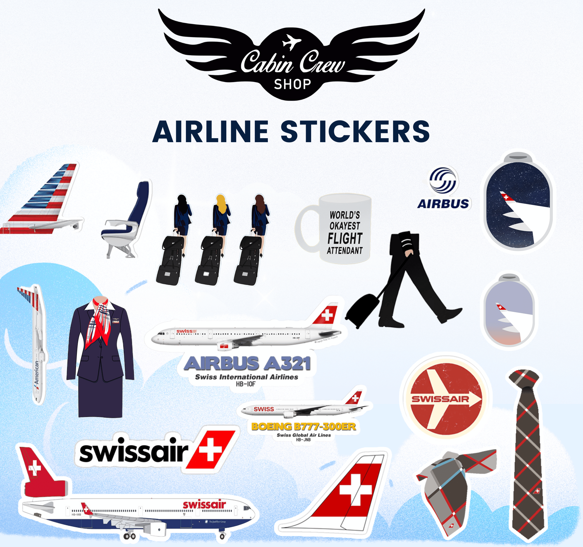 Airline Stickers